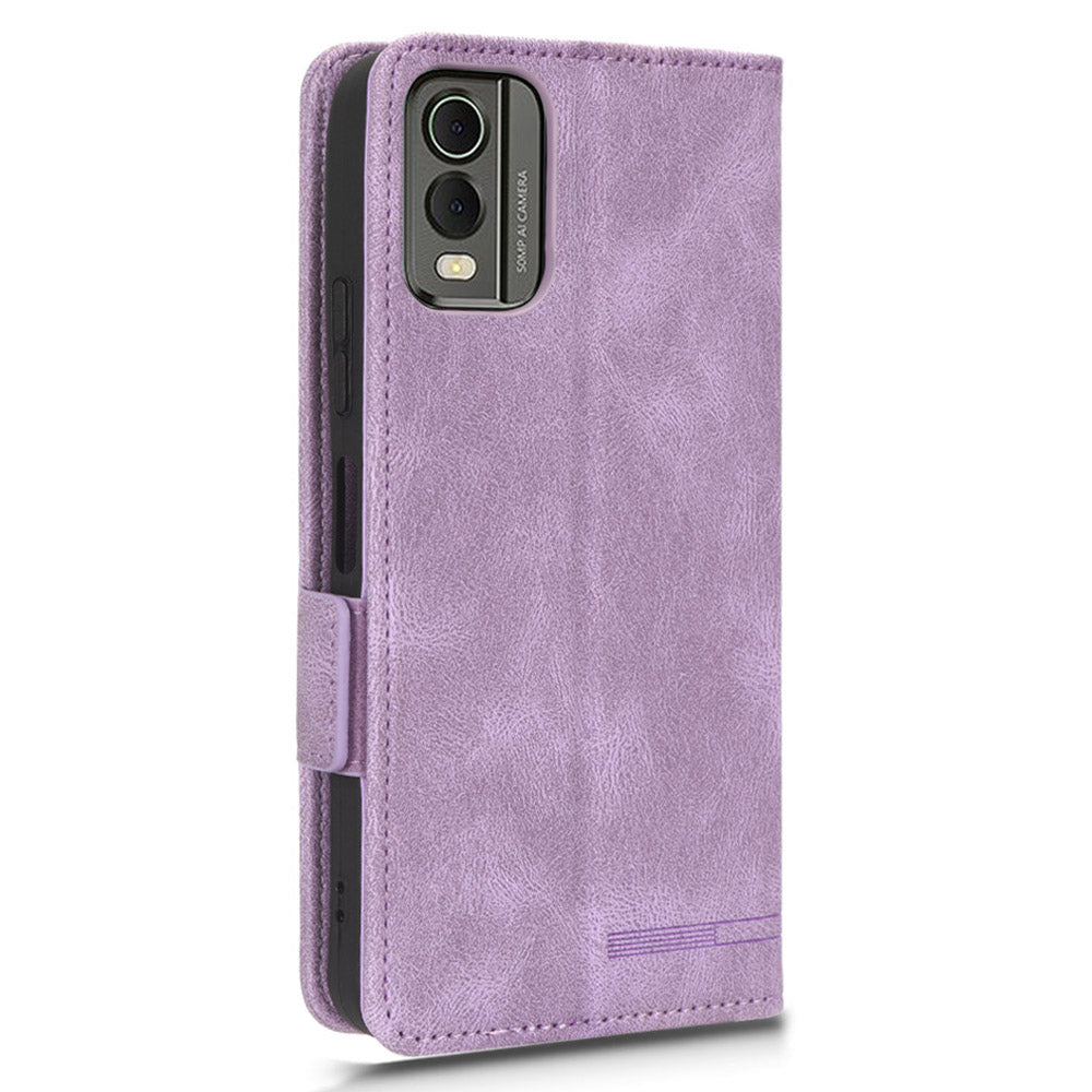 Protector Shell  for Nokia C32 Phone Case Hardware Decor PU Leather Wallet Stand Cover