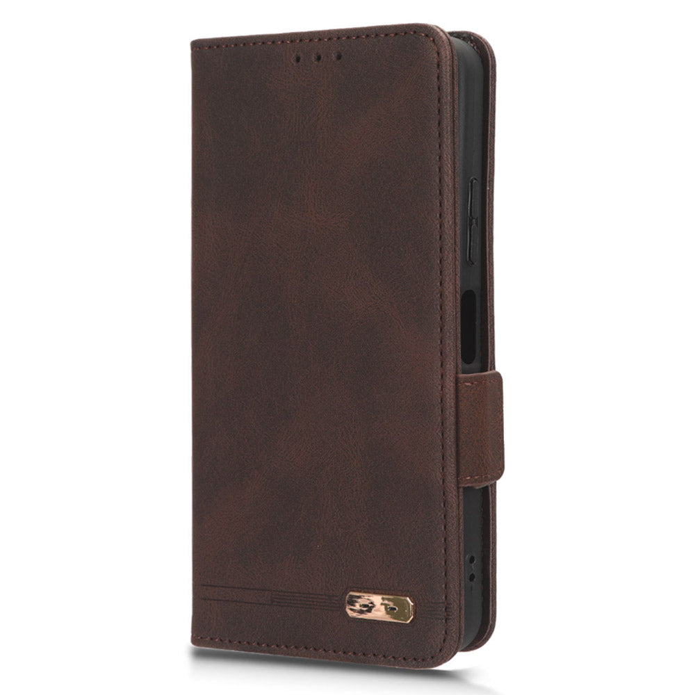 Protector Shell  for Nokia C32 Phone Case Hardware Decor PU Leather Wallet Stand Cover