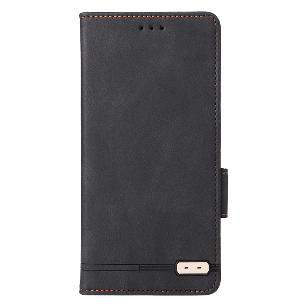 For Samsung Galaxy F14 5G Fall Proof Phone Case Hardware Decor PU Leather Wallet Stand Cover