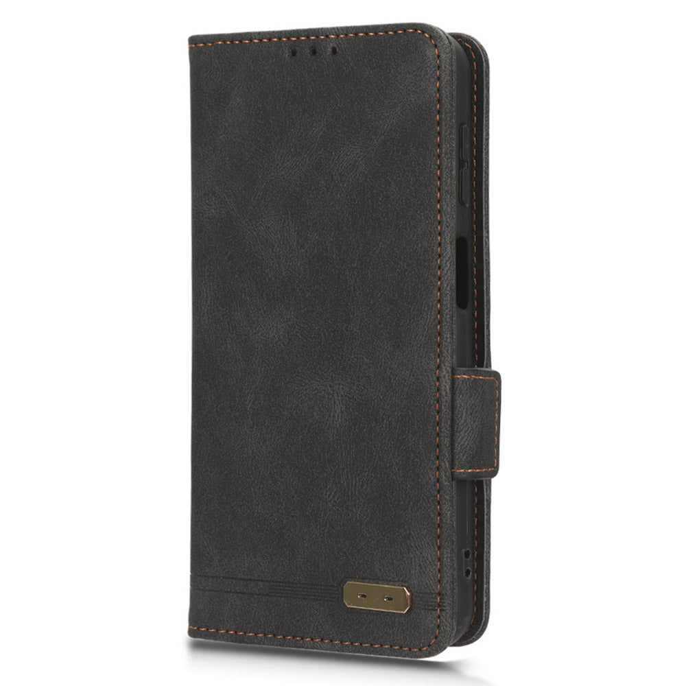 For Samsung Galaxy F14 5G Fall Proof Phone Case Hardware Decor PU Leather Wallet Stand Cover