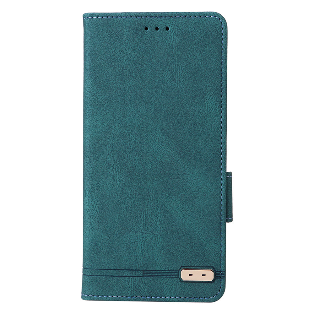 For Samsung Galaxy F14 5G Fall Proof Phone Case Hardware Decor PU Leather Wallet Stand Cover