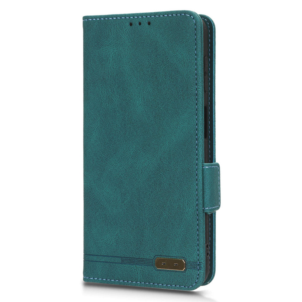 For Samsung Galaxy F14 5G Fall Proof Phone Case Hardware Decor PU Leather Wallet Stand Cover