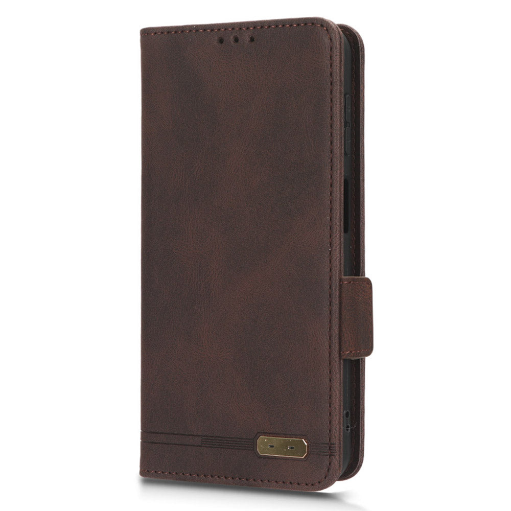 For Samsung Galaxy F14 5G Fall Proof Phone Case Hardware Decor PU Leather Wallet Stand Cover