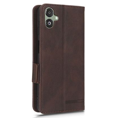 For Samsung Galaxy F14 5G Fall Proof Phone Case Hardware Decor PU Leather Wallet Stand Cover