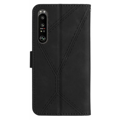 HT05 Wallet Cover for Sony Xperia 1 V Full Protection Skin-touch Phone Case PU Leather Shell
