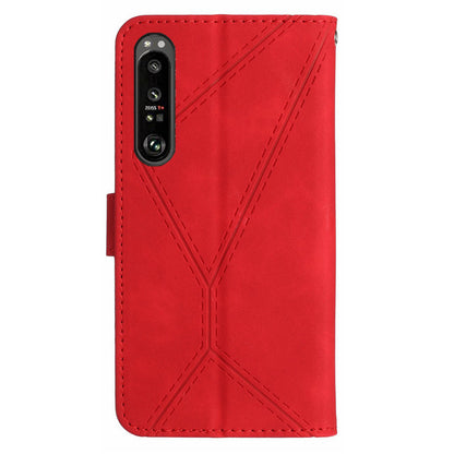 HT05 Wallet Cover for Sony Xperia 1 V Full Protection Skin-touch Phone Case PU Leather Shell