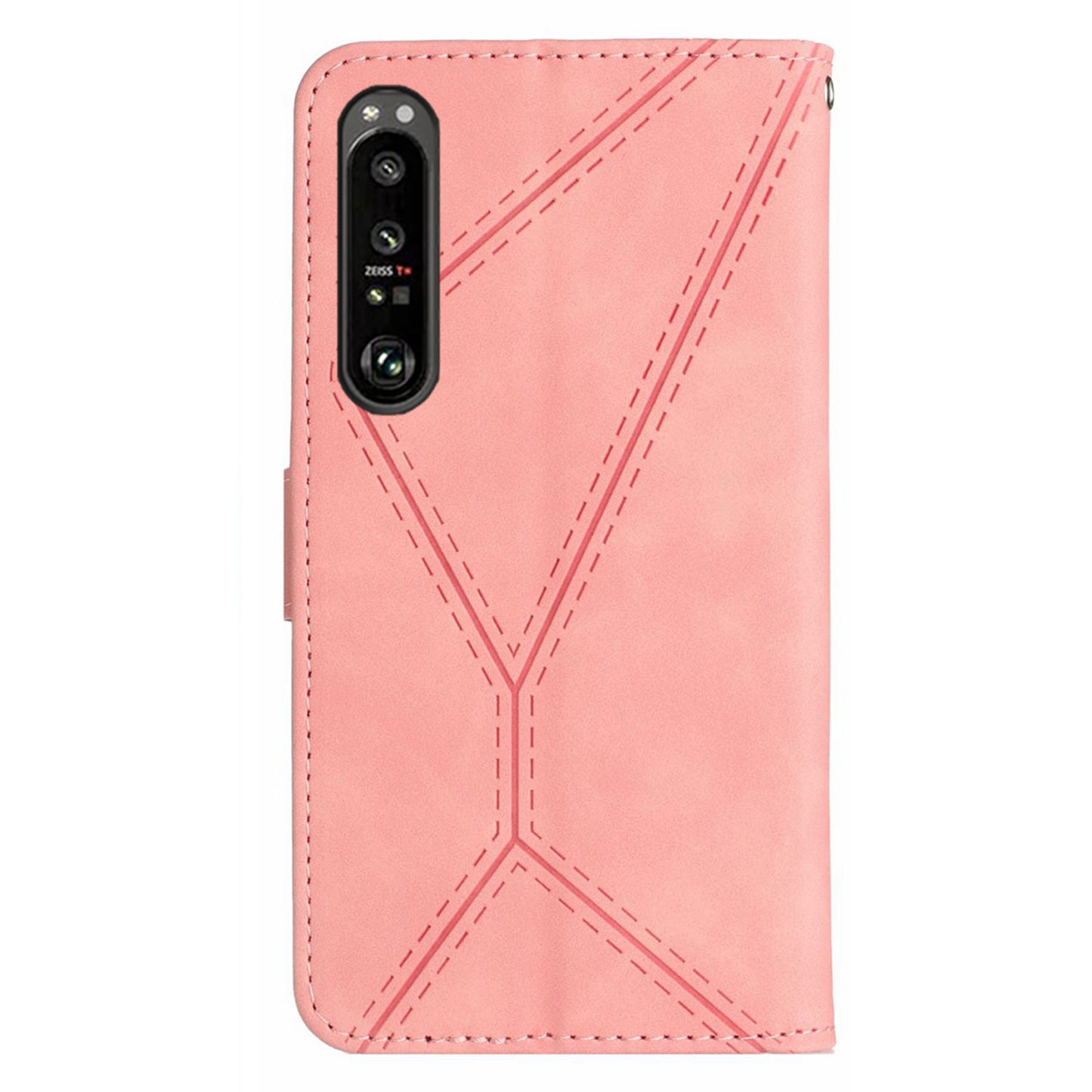 HT05 Wallet Cover for Sony Xperia 1 V Full Protection Skin-touch Phone Case PU Leather Shell