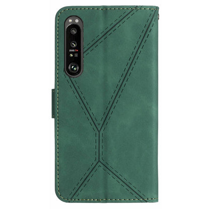 HT05 Wallet Cover for Sony Xperia 1 V Full Protection Skin-touch Phone Case PU Leather Shell