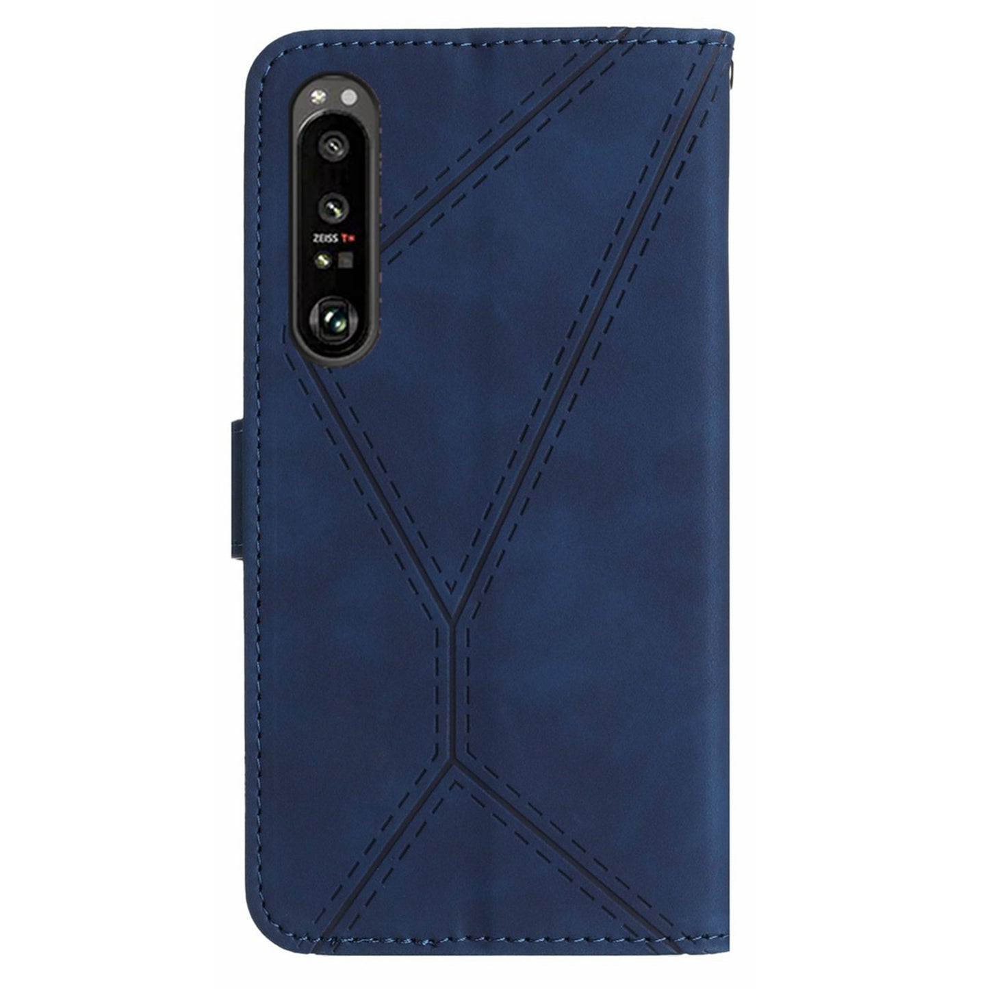 HT05 Wallet Cover for Sony Xperia 1 V Full Protection Skin-touch Phone Case PU Leather Shell