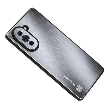 For Huawei nova 10 4G Brushed Metal Case Aluminium Alloy TPU Frame Drop Protection Phone Cover