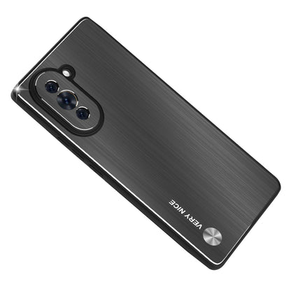 For Huawei nova 10 4G Brushed Metal Case Aluminium Alloy TPU Frame Drop Protection Phone Cover