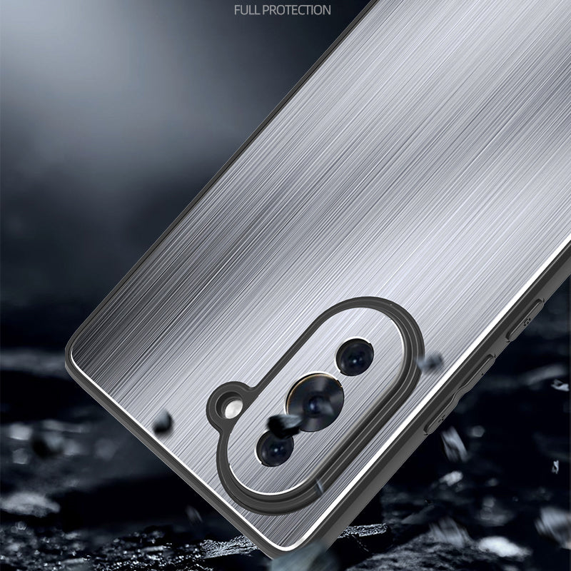 For Huawei nova 10 4G Brushed Metal Case Aluminium Alloy TPU Frame Drop Protection Phone Cover