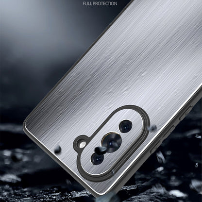 For Huawei nova 10 4G Brushed Metal Case Aluminium Alloy TPU Frame Drop Protection Phone Cover