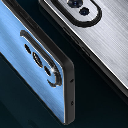 For Huawei nova 10 4G Brushed Metal Case Aluminium Alloy TPU Frame Drop Protection Phone Cover