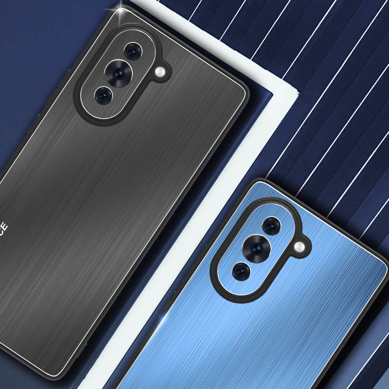 For Huawei nova 10 4G Brushed Metal Case Aluminium Alloy TPU Frame Drop Protection Phone Cover