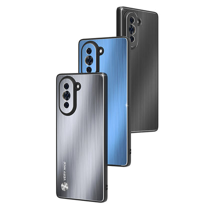 For Huawei nova 10 4G Brushed Metal Case Aluminium Alloy TPU Frame Drop Protection Phone Cover