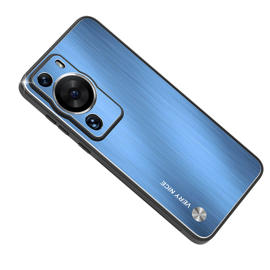 For Huawei P60 Aluminium Alloy + TPU Phone Case Brushed Anti-Fingerprint Cover