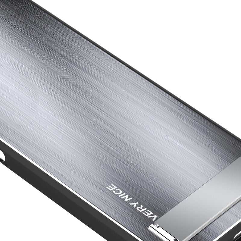 For Huawei P60 Pro Aluminium Alloy TPU Frame Drop Protection Case Kickstand Brushed Phone Cover