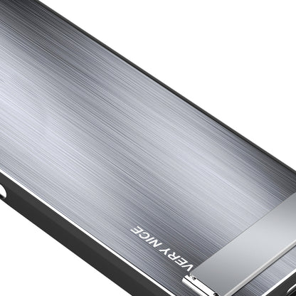 For Huawei P60 Pro Aluminium Alloy TPU Frame Drop Protection Case Kickstand Brushed Phone Cover