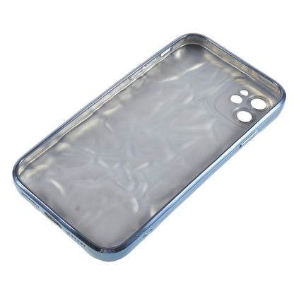 Soft TPU Phone Case for iPhone 12 , Electroplating Wrinkled Uneven Phone Cover