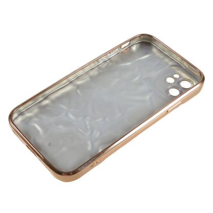 Soft TPU Phone Case for iPhone 12 , Electroplating Wrinkled Uneven Phone Cover