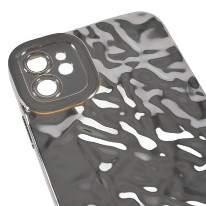 Wrinkled Uneven Phone Case for iPhone 11 , Electroplating Flexible TPU Phone Cover