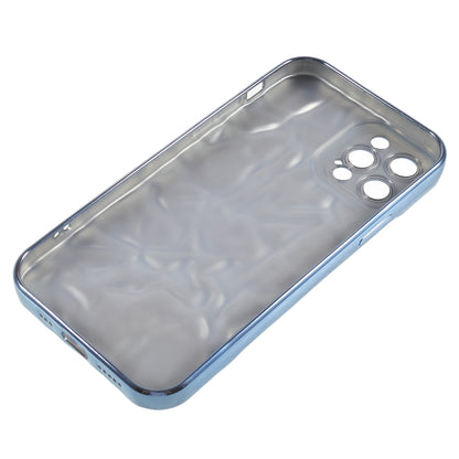 Phone TPU Case for iPhone 12 Pro Max , Wrinkled Uneven Electroplating Smartphone Cover