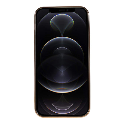 Phone TPU Case for iPhone 12 Pro Max , Wrinkled Uneven Electroplating Smartphone Cover