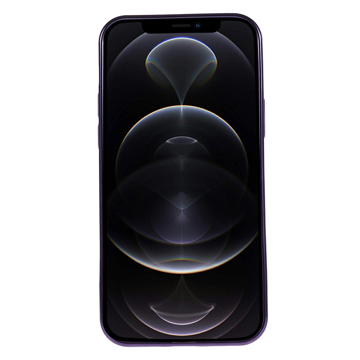 Phone TPU Case for iPhone 12 Pro Max , Wrinkled Uneven Electroplating Smartphone Cover