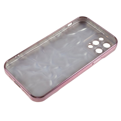 Electroplating Phone Case for iPhone 12 Pro , Wrinkled Uneven Anti-scratch TPU Cover