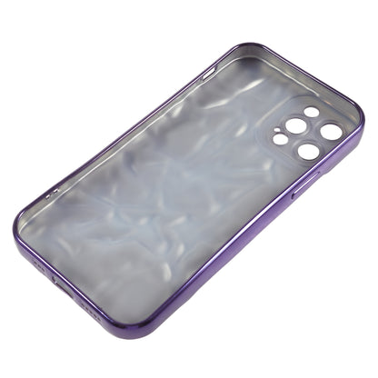 Electroplating Phone Case for iPhone 12 Pro , Wrinkled Uneven Anti-scratch TPU Cover