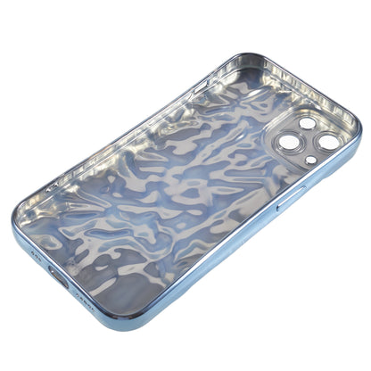 Electroplating TPU Case for iPhone 14 Plus , Wrinkled Uneven Mobile Phone Cover