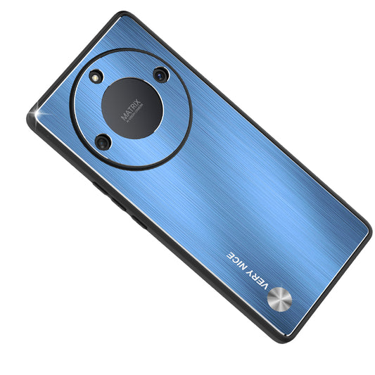 For Honor X40 5G Aluminium Alloy TPU Frame Armor Cover Anti-Slip Brushed Phone Case