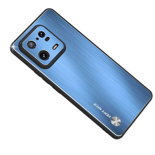 For Xiaomi 13 Pro 5G Anti-Scratch Aluminium Alloy Back TPU Frame Protective Case Brushed Phone Cover