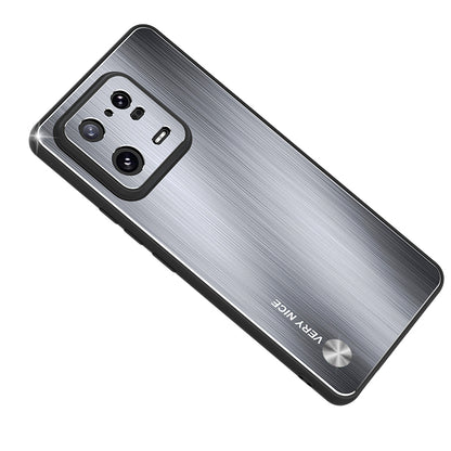 For Xiaomi 13 Pro 5G Anti-Scratch Aluminium Alloy Back TPU Frame Protective Case Brushed Phone Cover