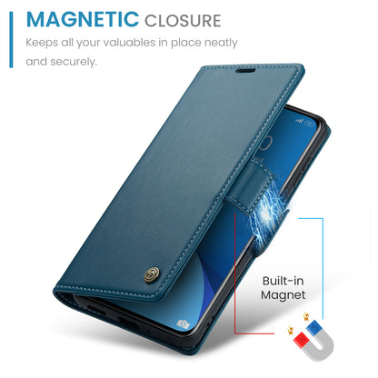 CASEME 023 Series For Xiaomi 12 5G / 12X 5G / 12S 5G PU Leather Cover RFID Blocking Wallet Phone Case
