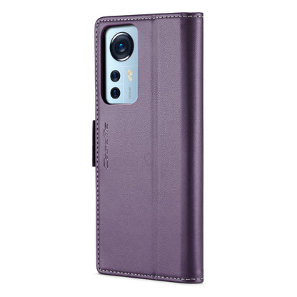CASEME 023 Series For Xiaomi 12 5G / 12X 5G / 12S 5G PU Leather Cover RFID Blocking Wallet Phone Case