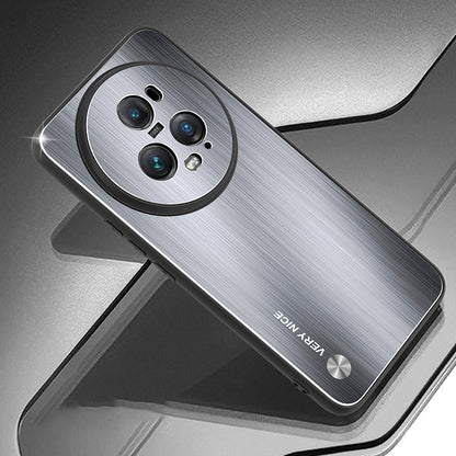 For Honor Magic5 Pro Anti-Scratch Brushed Phone Case Aluminium Alloy Back TPU Frame Defender Cover