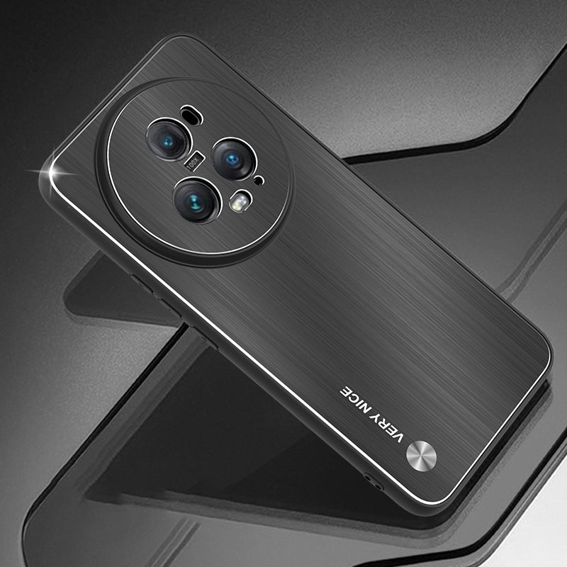 For Honor Magic5 Pro Anti-Scratch Brushed Phone Case Aluminium Alloy Back TPU Frame Defender Cover