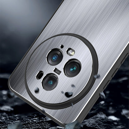 For Honor Magic5 Pro Anti-Scratch Brushed Phone Case Aluminium Alloy Back TPU Frame Defender Cover