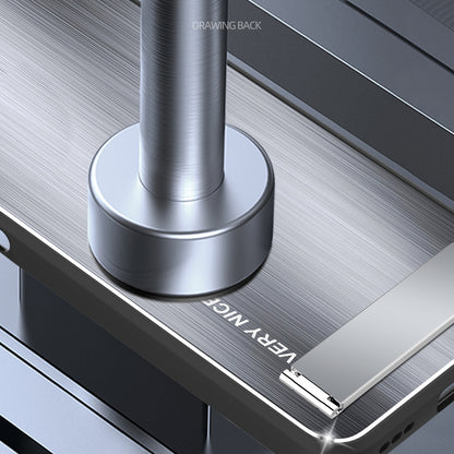 For Honor Magic5 Brushed Kickstand Phone Case Aluminium Alloy Back TPU Frame Impact-Resistant Cover