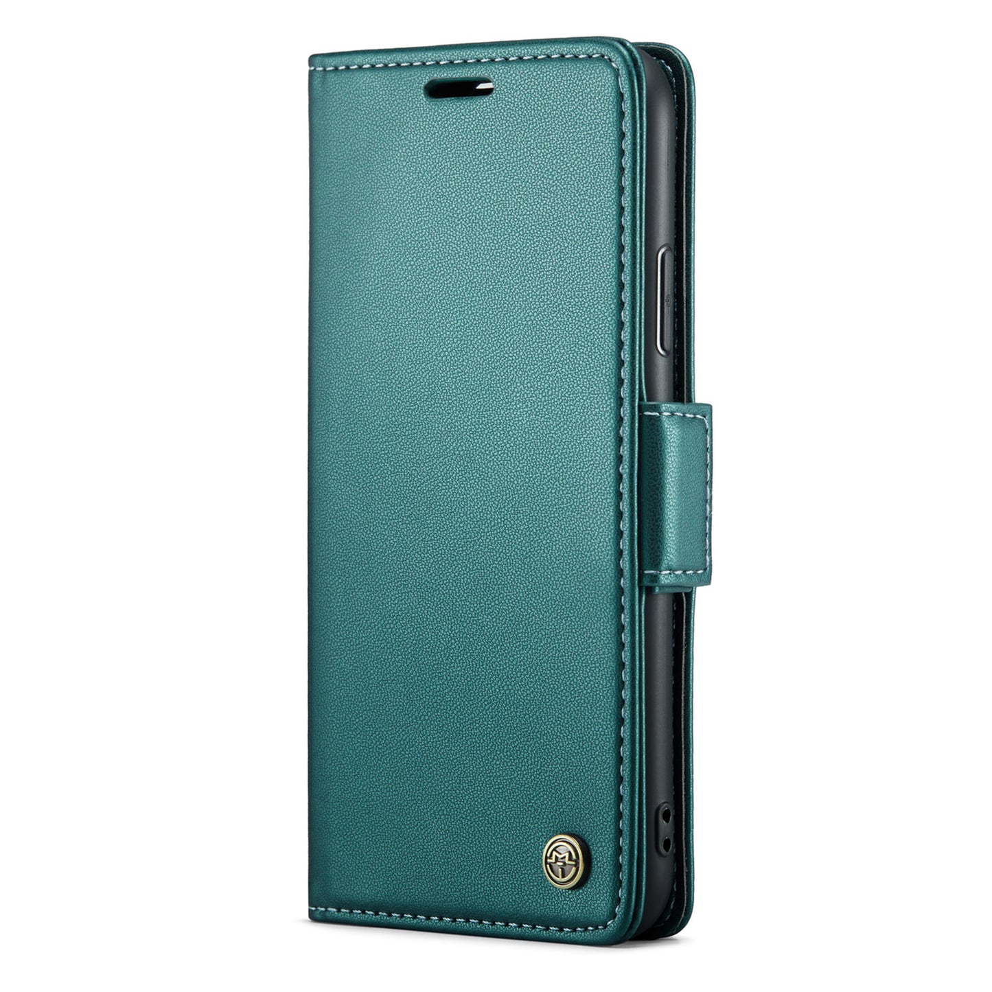 CASEME 023 Series For iPhone XR 6.1 inch Litchi Texture Leather Wallet Flip Stand Case RFID Blocking Phone Cover