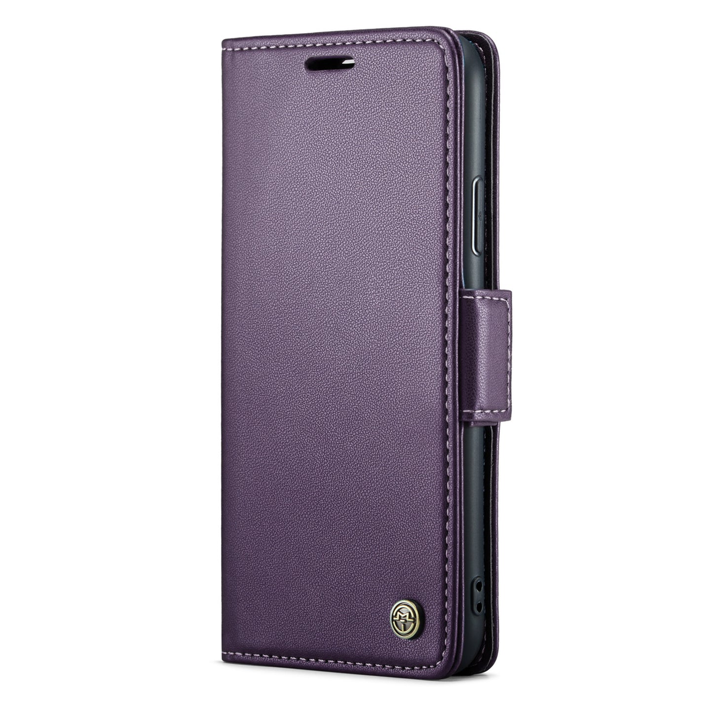 CASEME 023 Series For iPhone XR 6.1 inch Litchi Texture Leather Wallet Flip Stand Case RFID Blocking Phone Cover