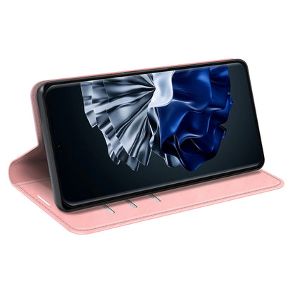 For Huawei P60 PU Leather Flip Wallet Case Skin-touch Stand Cell Phone Cover