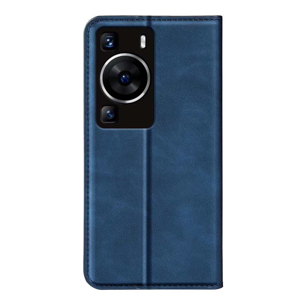 For Huawei P60 PU Leather Flip Wallet Case Skin-touch Stand Cell Phone Cover