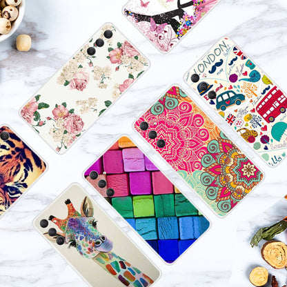 For Samsung Galaxy A34 5G Pattern Printing Case Flexible TPU Protective Shockproof Phone Cover