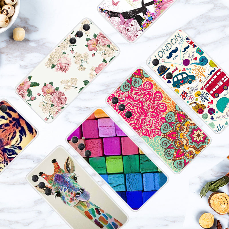 For Samsung Galaxy A34 5G Pattern Printing Case Flexible TPU Protective Shockproof Phone Cover
