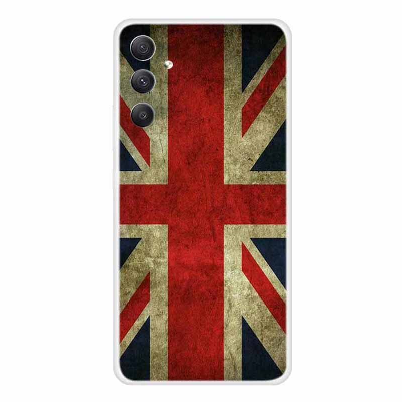For Samsung Galaxy A34 5G Pattern Printing Case Flexible TPU Protective Shockproof Phone Cover