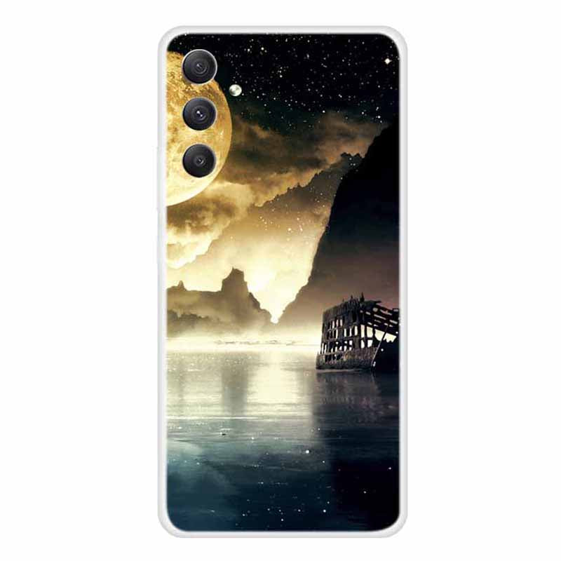 For Samsung Galaxy A34 5G Flexible TPU Shockproof Cover Pattern Print Design Phone Case