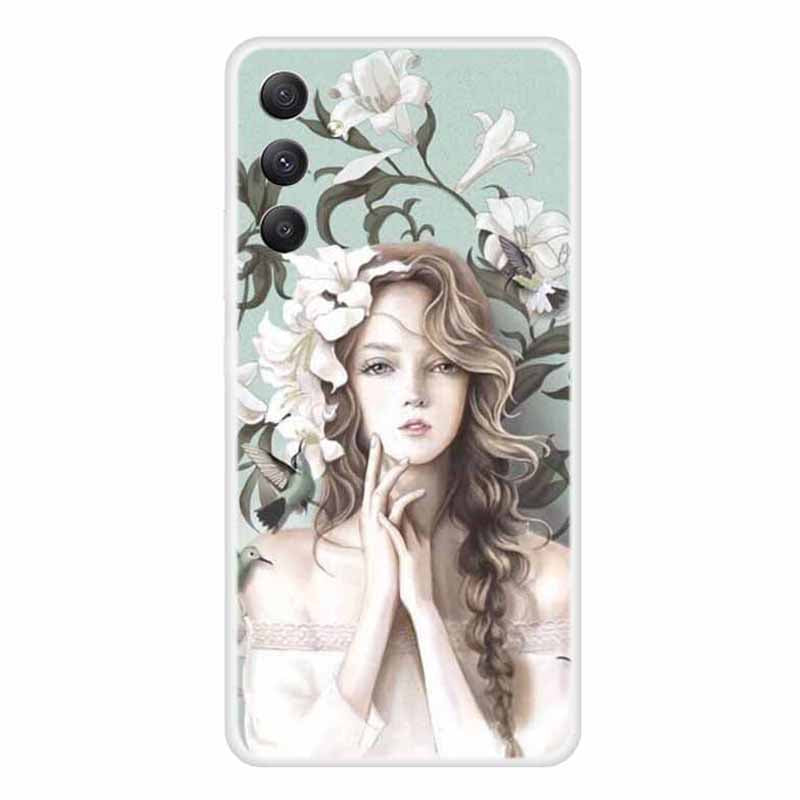 For Samsung Galaxy A34 5G Flexible TPU Shockproof Cover Pattern Print Design Phone Case